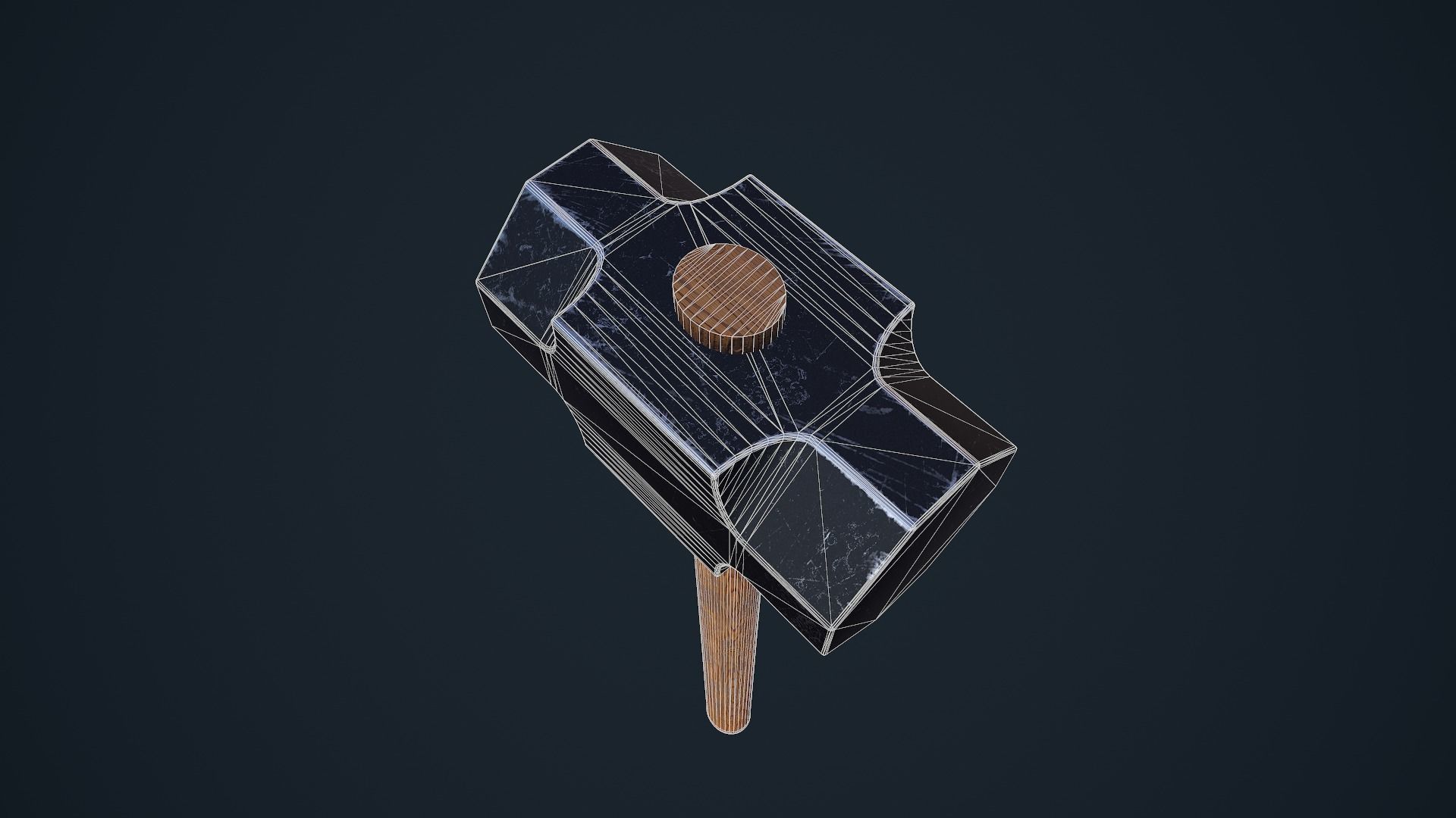 SledgeHammer axe Low-poly 3D model_12