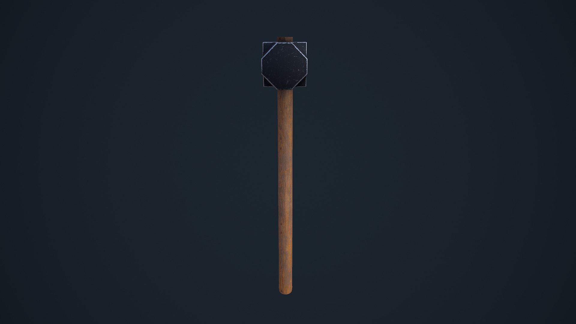 SledgeHammer axe Low-poly 3D model_6