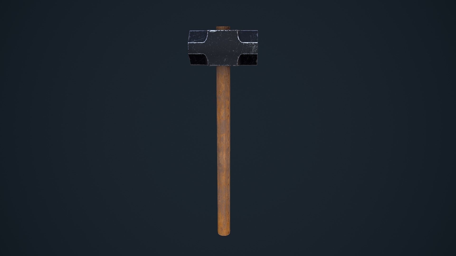 SledgeHammer axe Low-poly 3D model_4