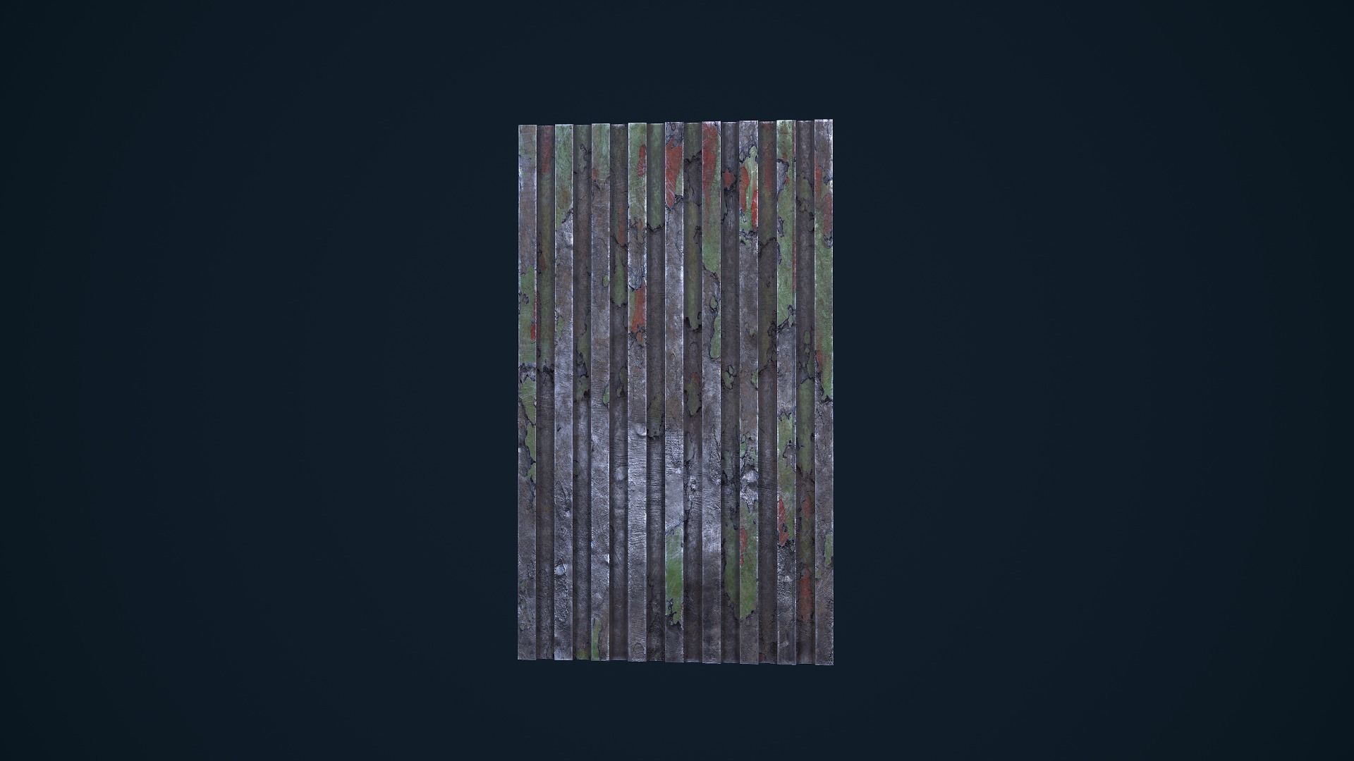 Metal Plate Low-poly 3D model_2