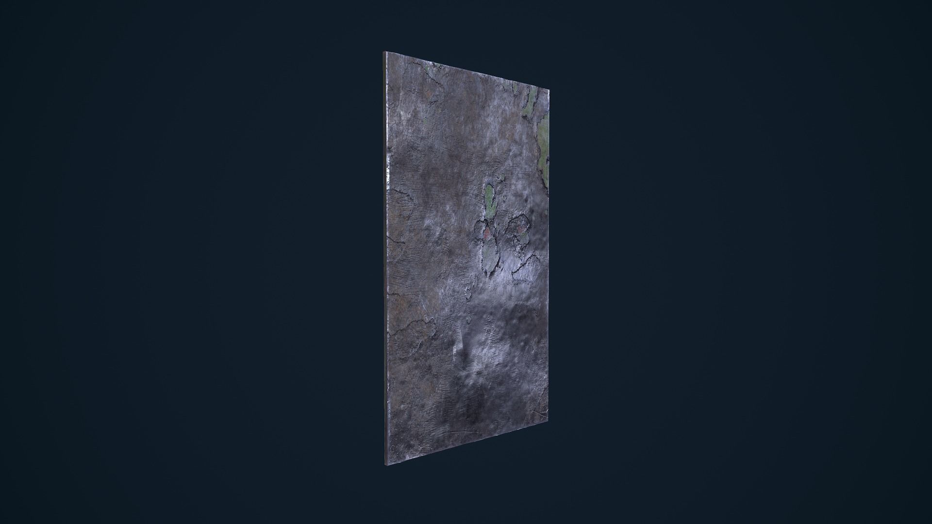 Metal Plate Low-poly 3D model_5