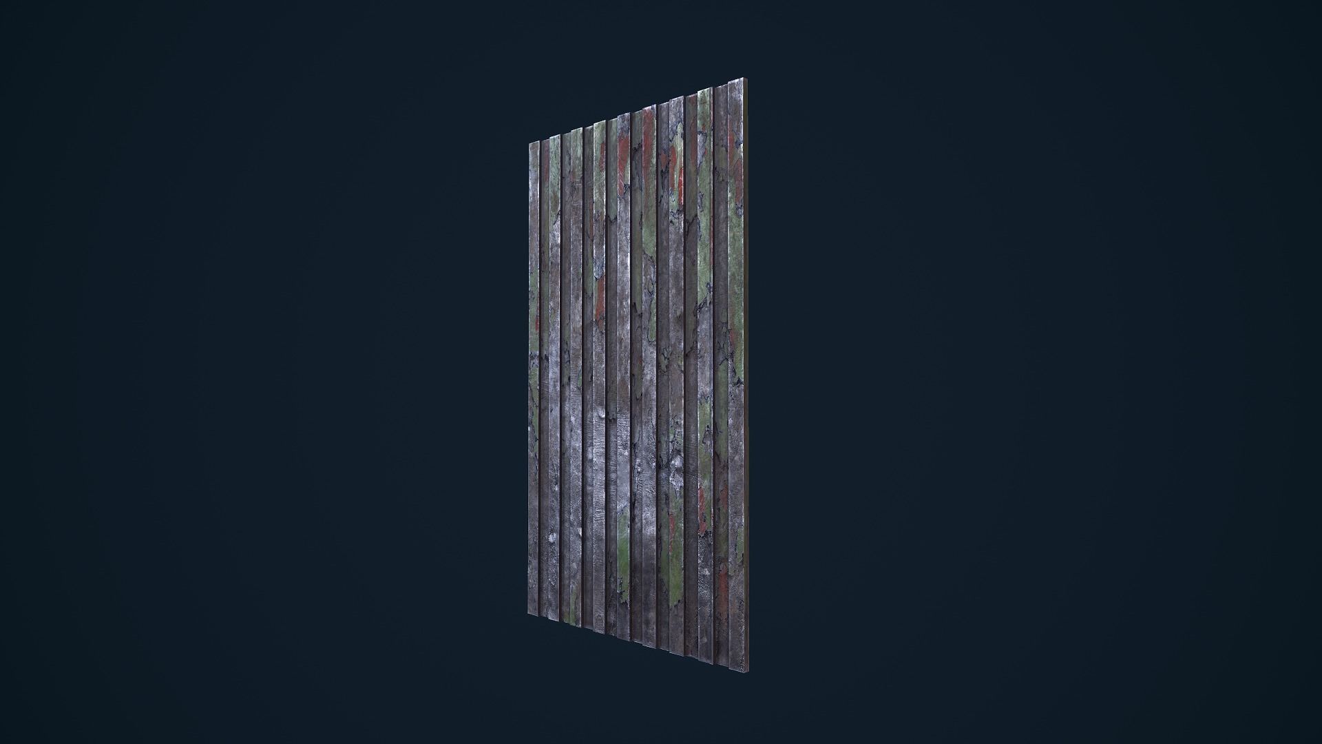 Metal Plate Low-poly 3D model_3