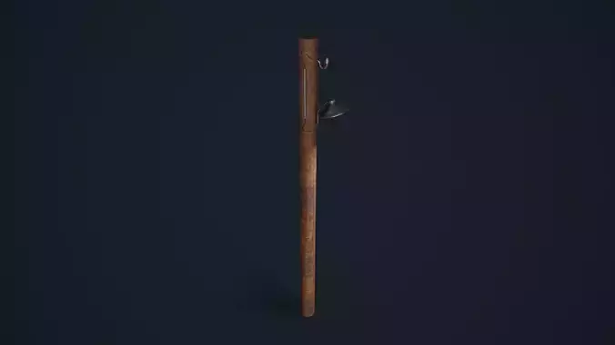 Light Pole Low-poly 3D model