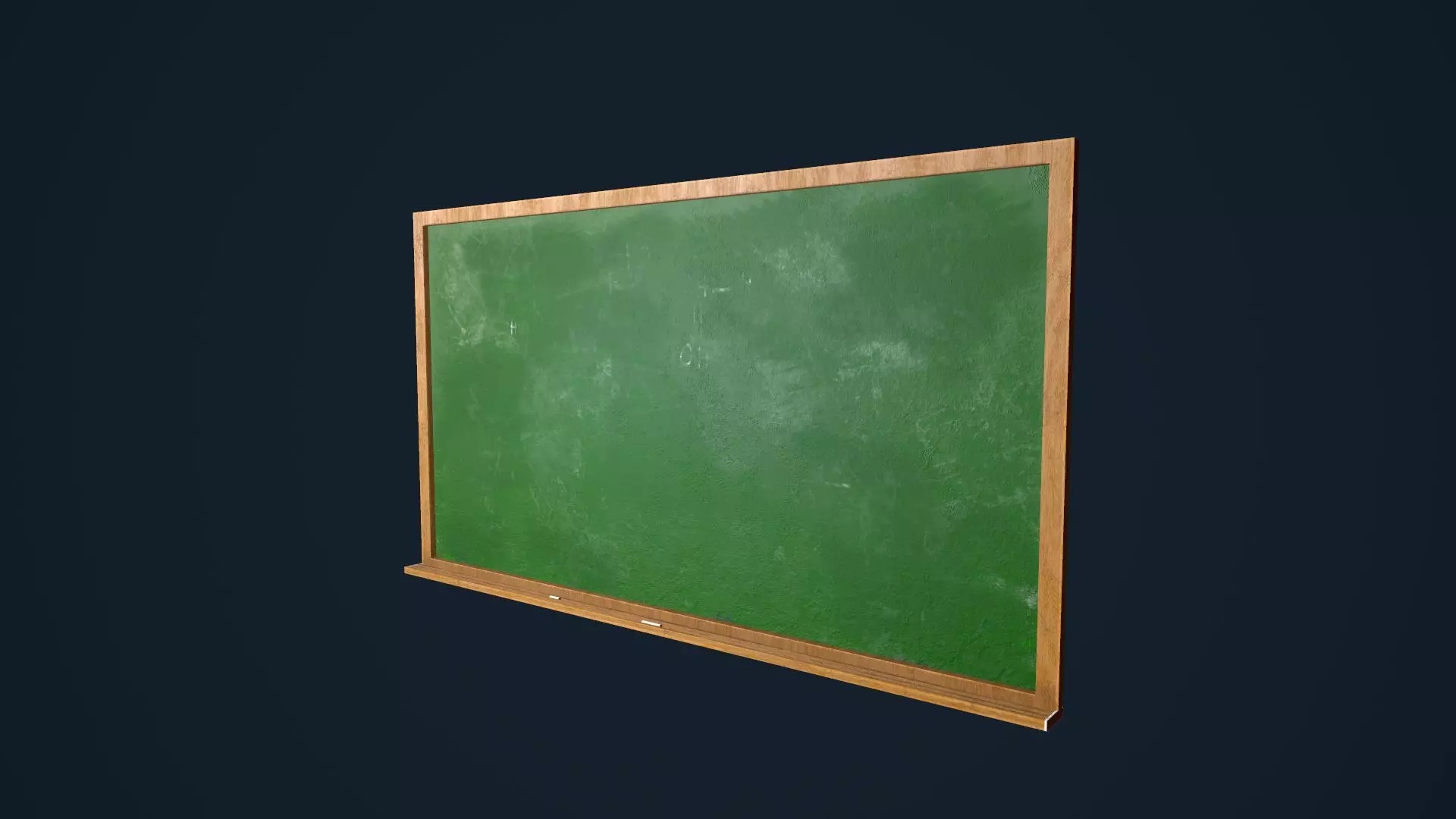 ChalkBoard blackboard Low-poly 3D model_0