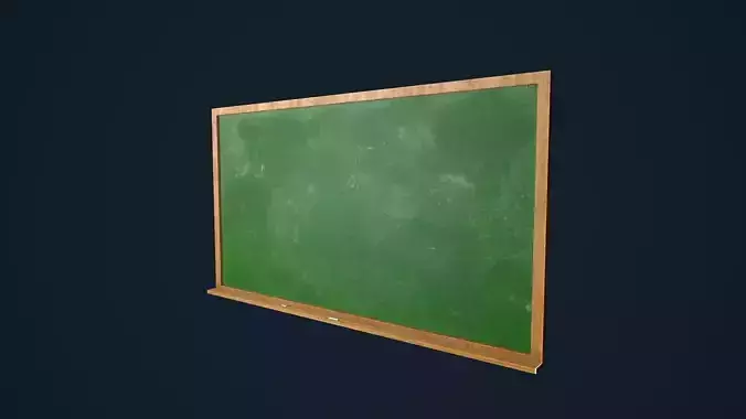 ChalkBoard blackboard Low-poly 3D model