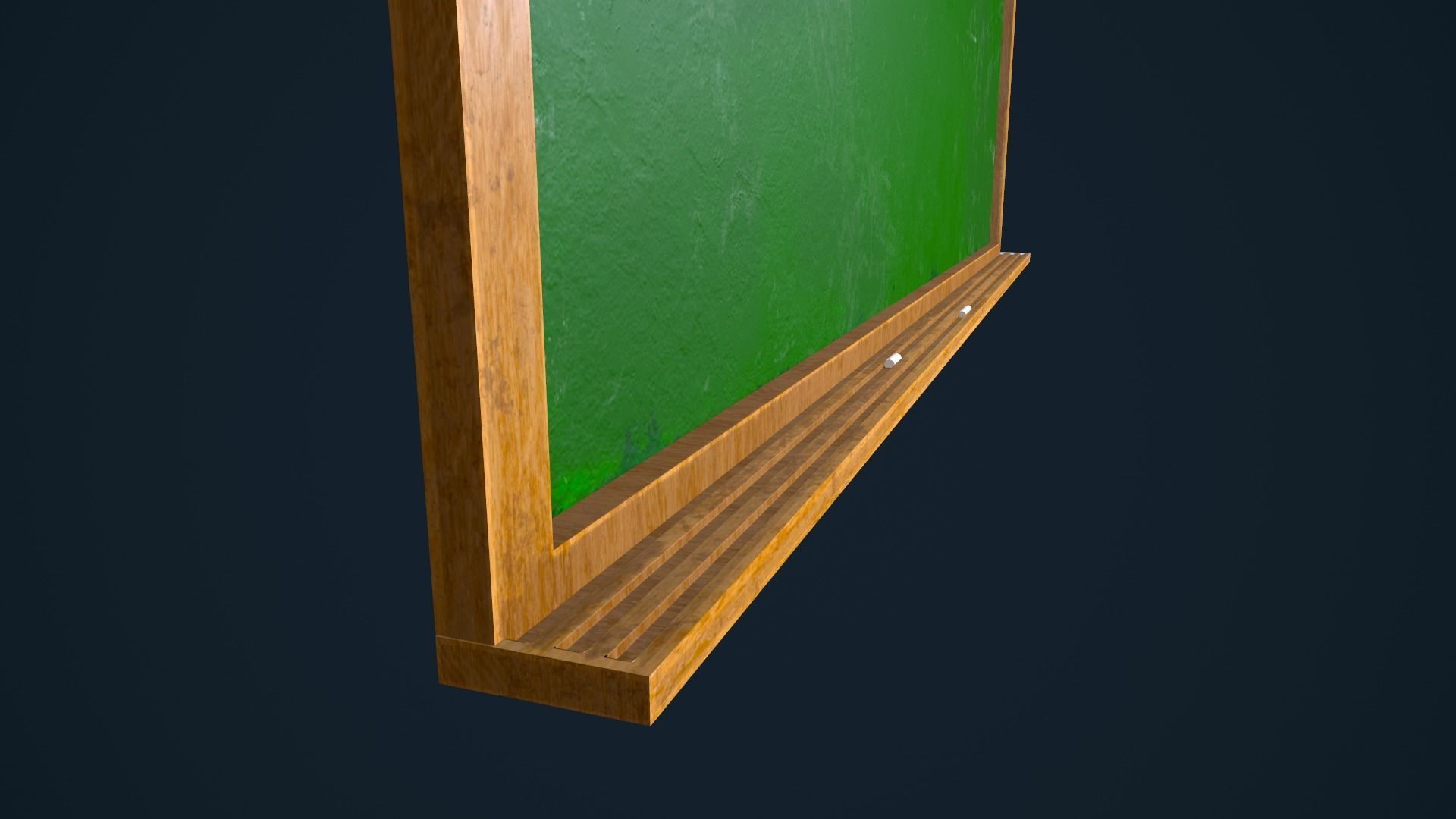 ChalkBoard blackboard Low-poly 3D model_12