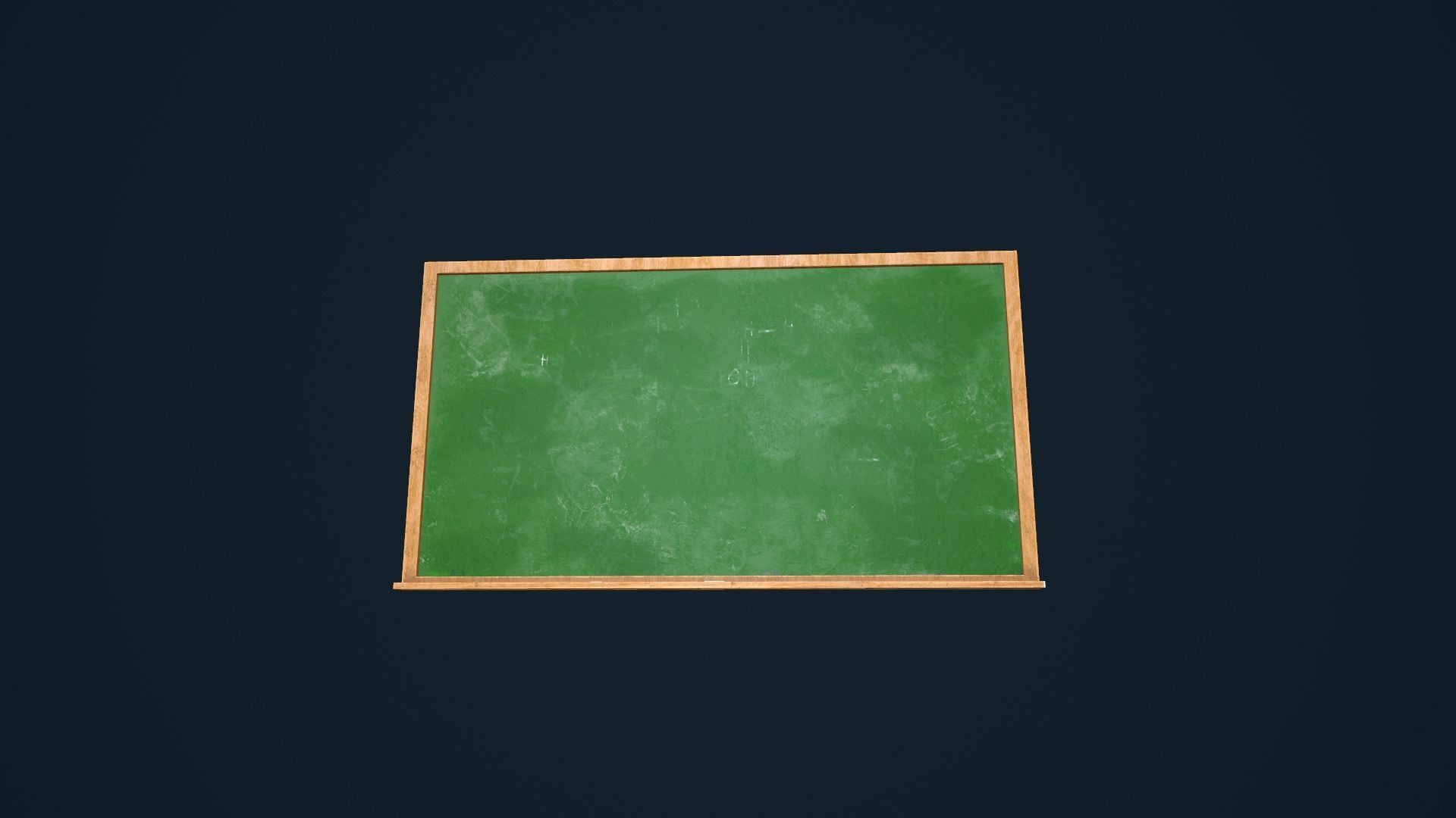 ChalkBoard blackboard Low-poly 3D model_8