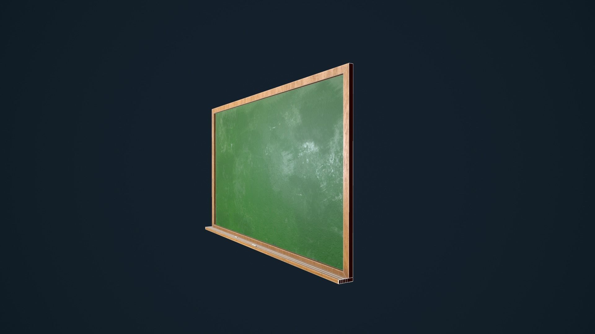 ChalkBoard blackboard Low-poly 3D model_10