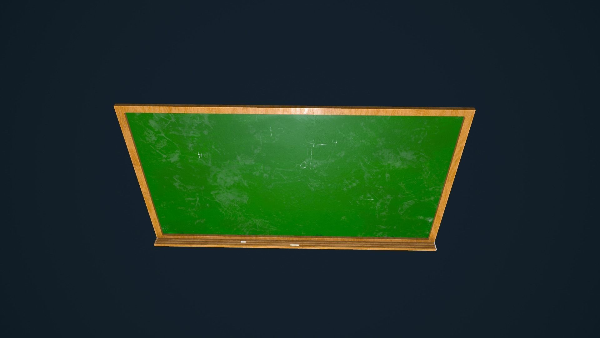 ChalkBoard blackboard Low-poly 3D model_7