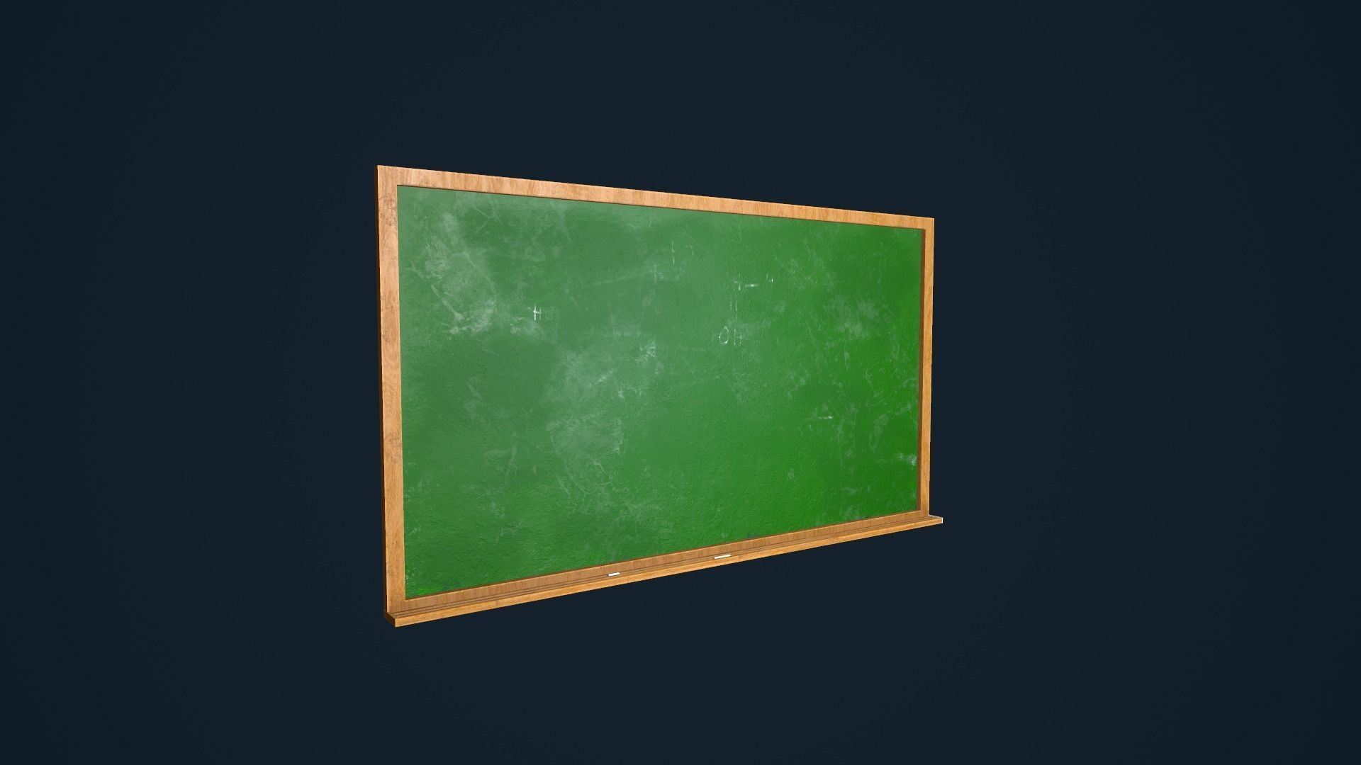 ChalkBoard blackboard Low-poly 3D model_3