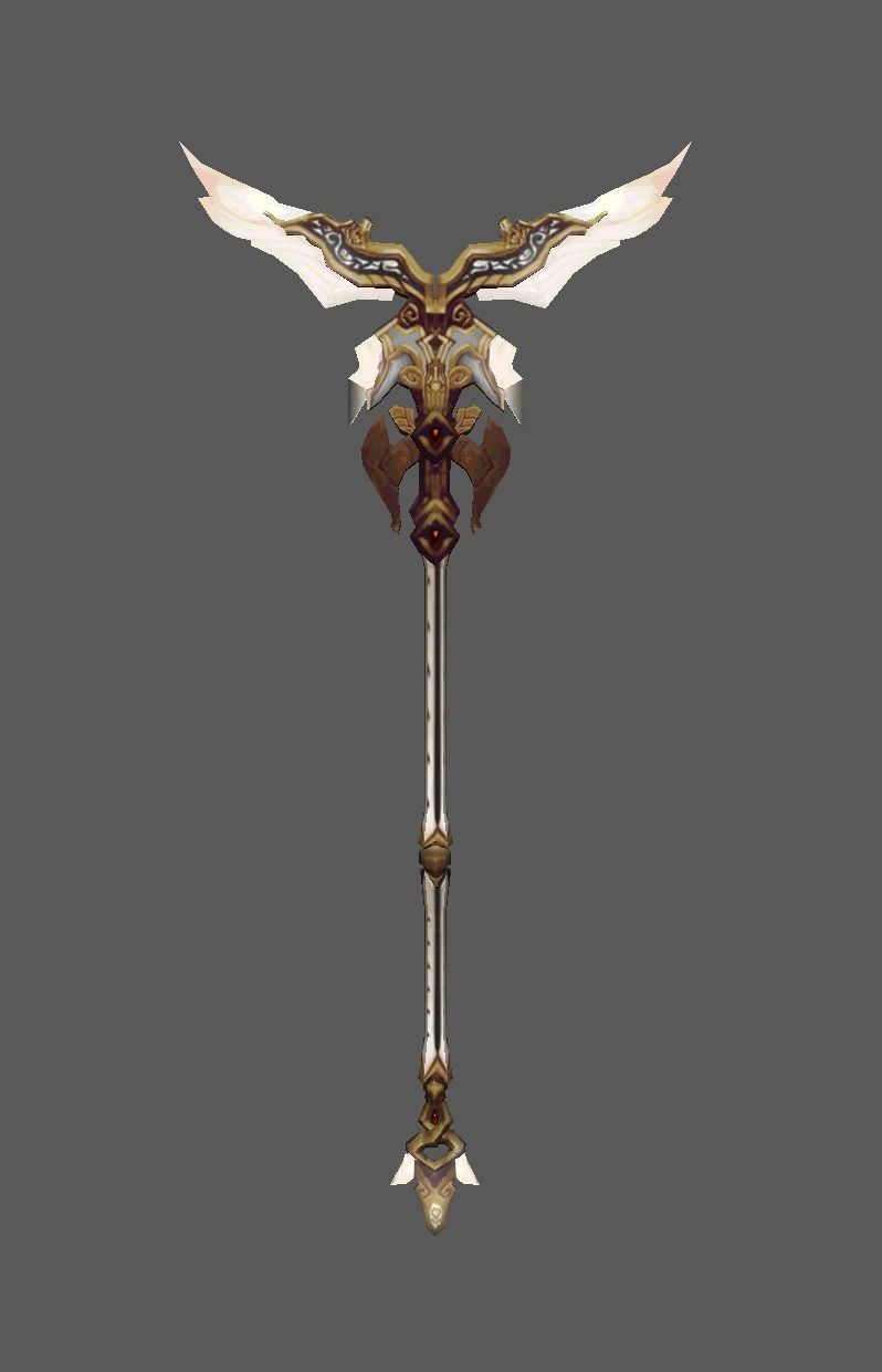 Fantasy MMO RPG Weapons Pack 01 Low-poly 3D model_10