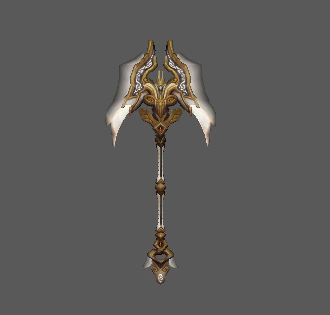 Fantasy MMO RPG Weapons Pack 01 Low-poly 3D model_7