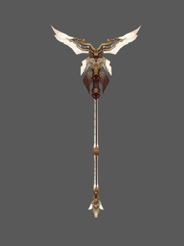 Fantasy MMO RPG Weapons Pack 01 Low-poly 3D model_5