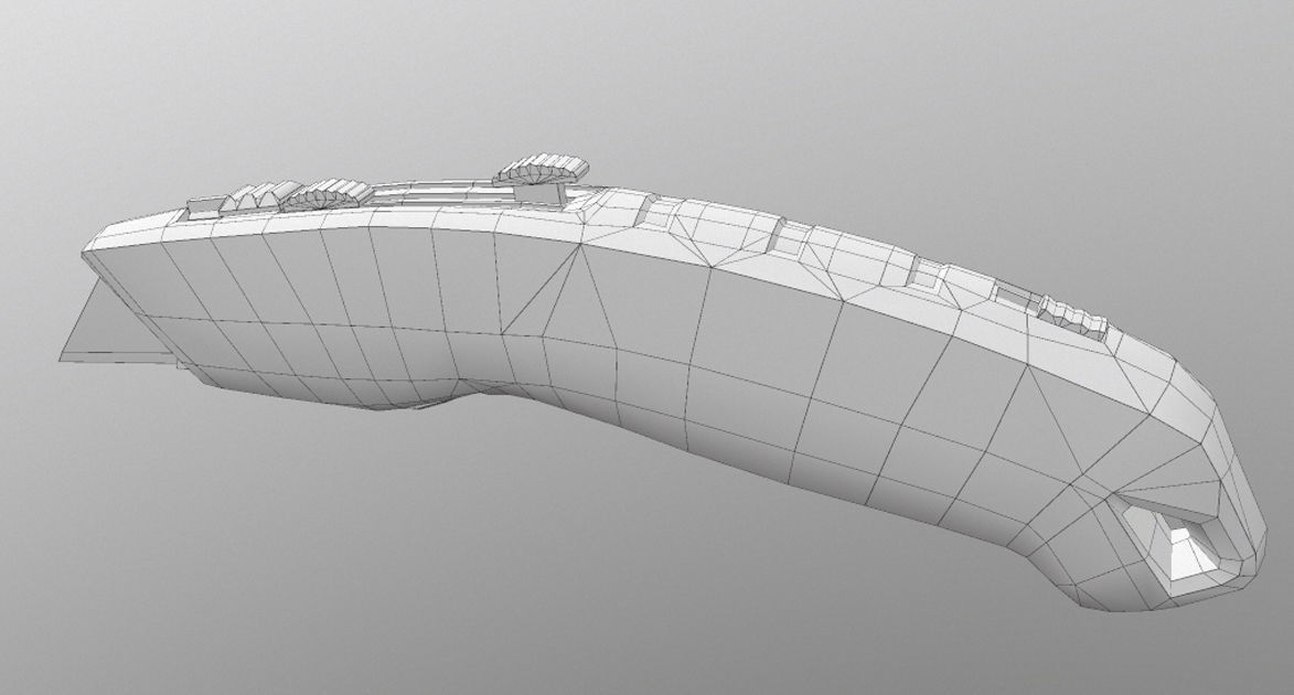 Cutter pocket knife Low-poly 3D model_2