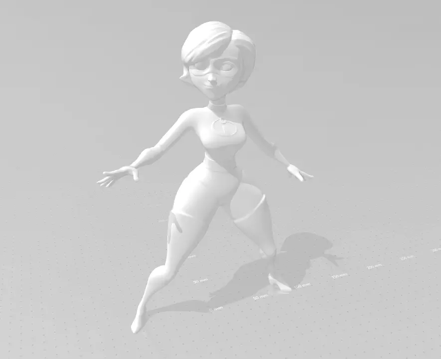 Elastigirl woman in bikini 3D model
