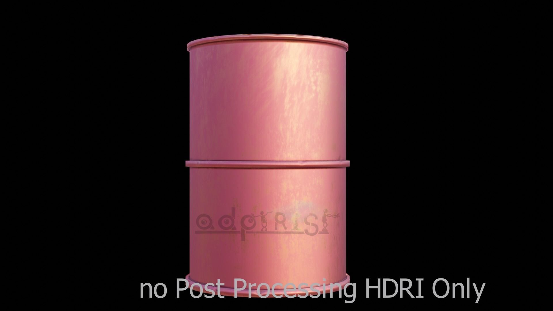 Oil Barrel Low Poly Game ready Low-poly 3D model_1