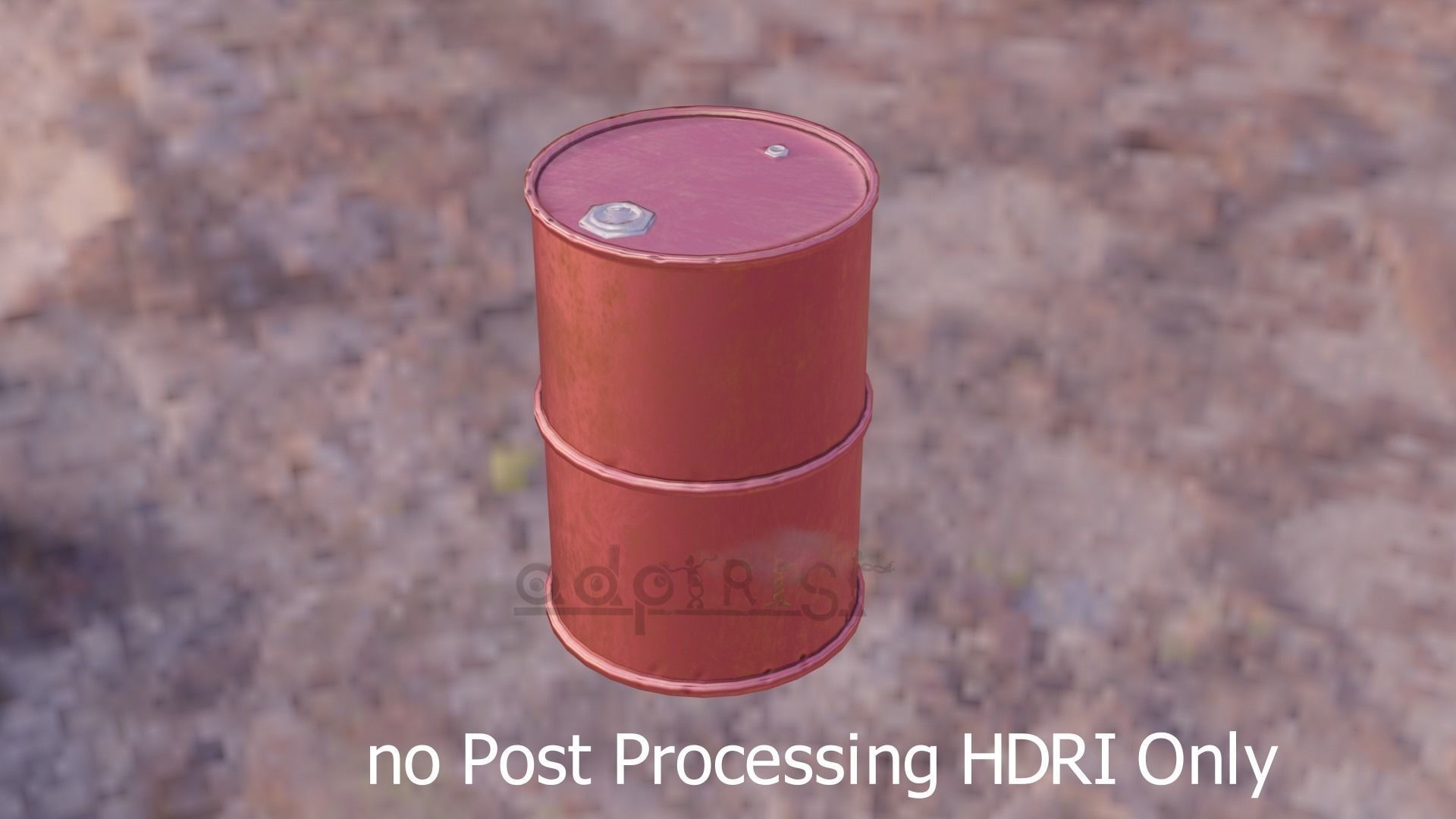 Oil Barrel Low Poly Game ready Low-poly 3D model_4