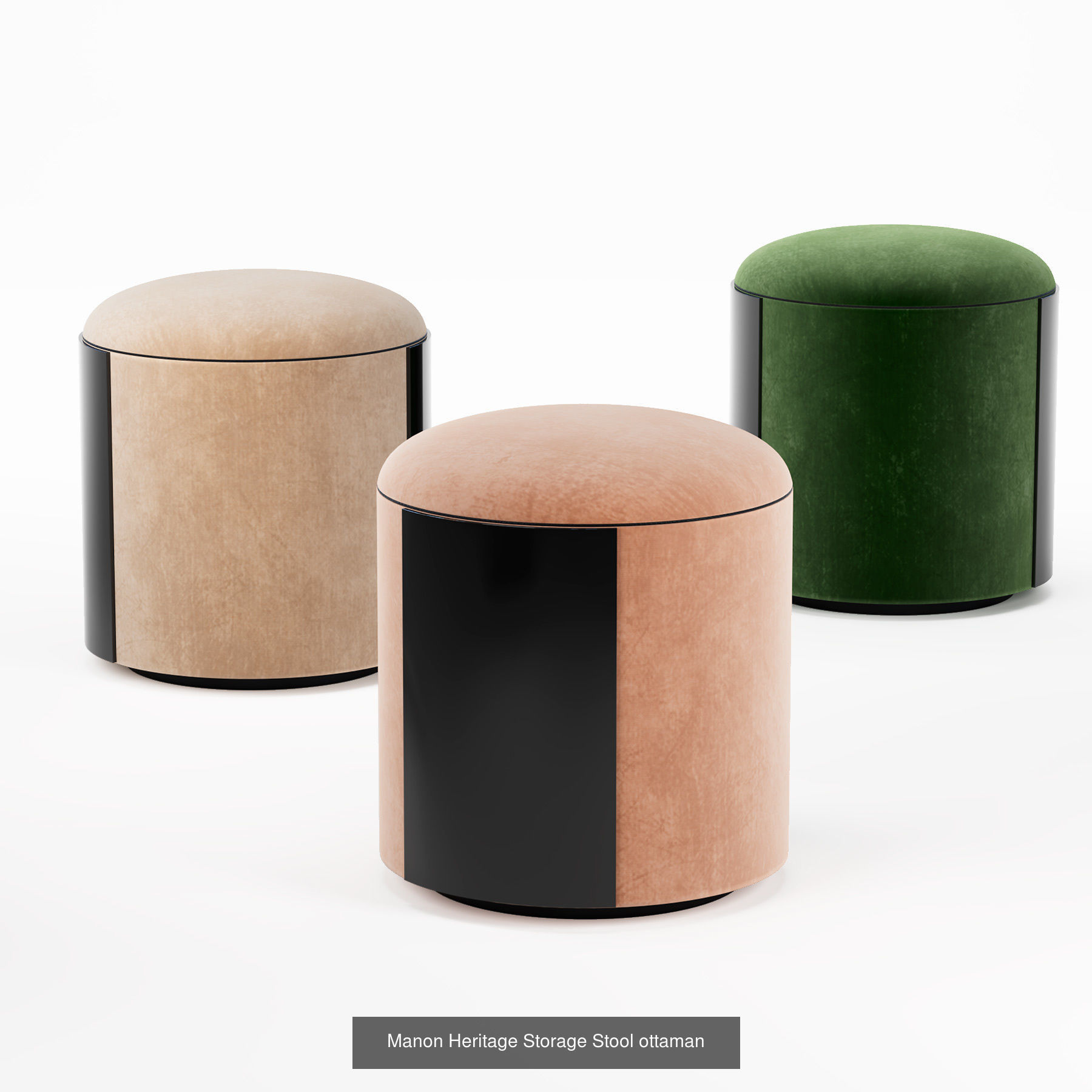  ottoman pouf 3D Model Collection_7