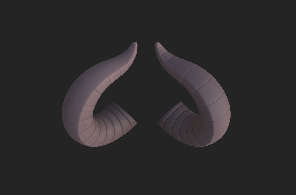 Demon Horn 3D model_13
