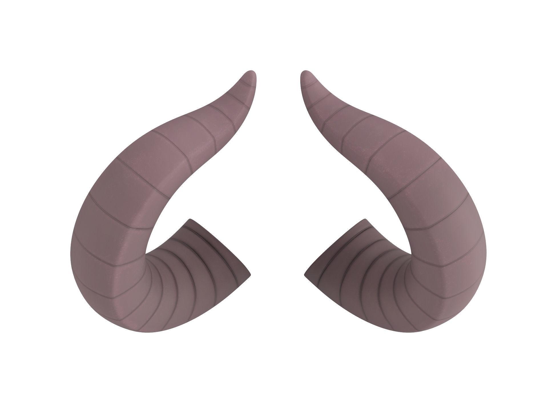 Demon Horn 3D model_4