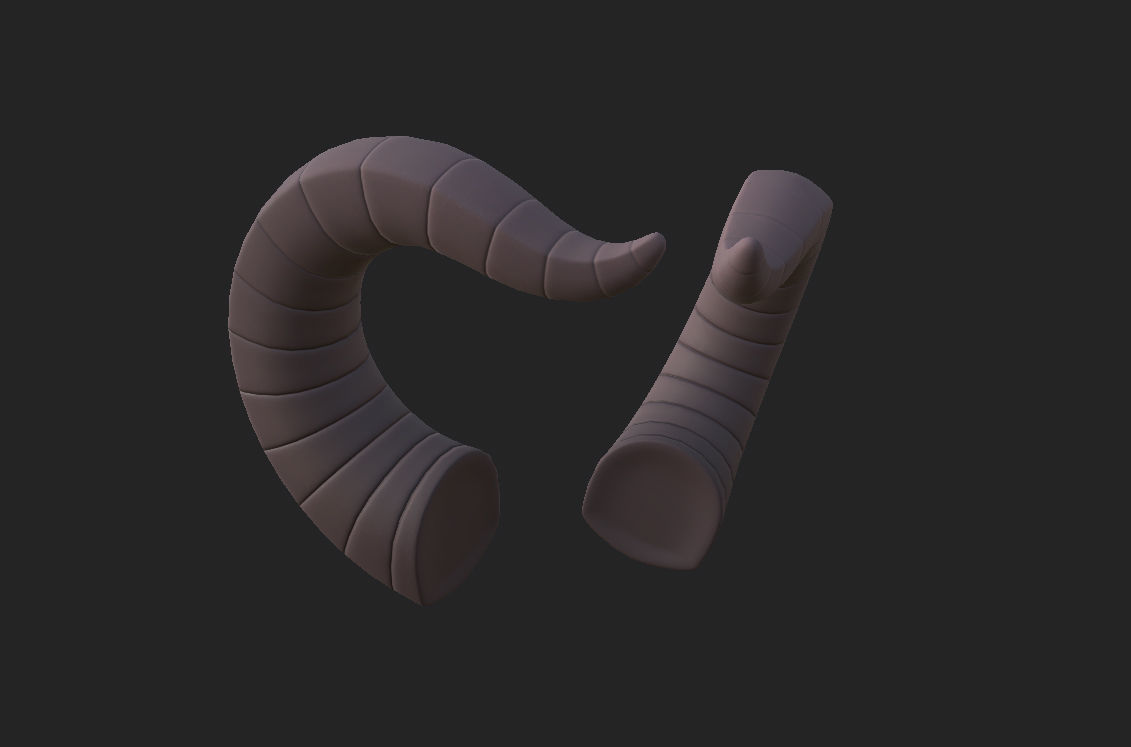 Demon Horn 3D model_9