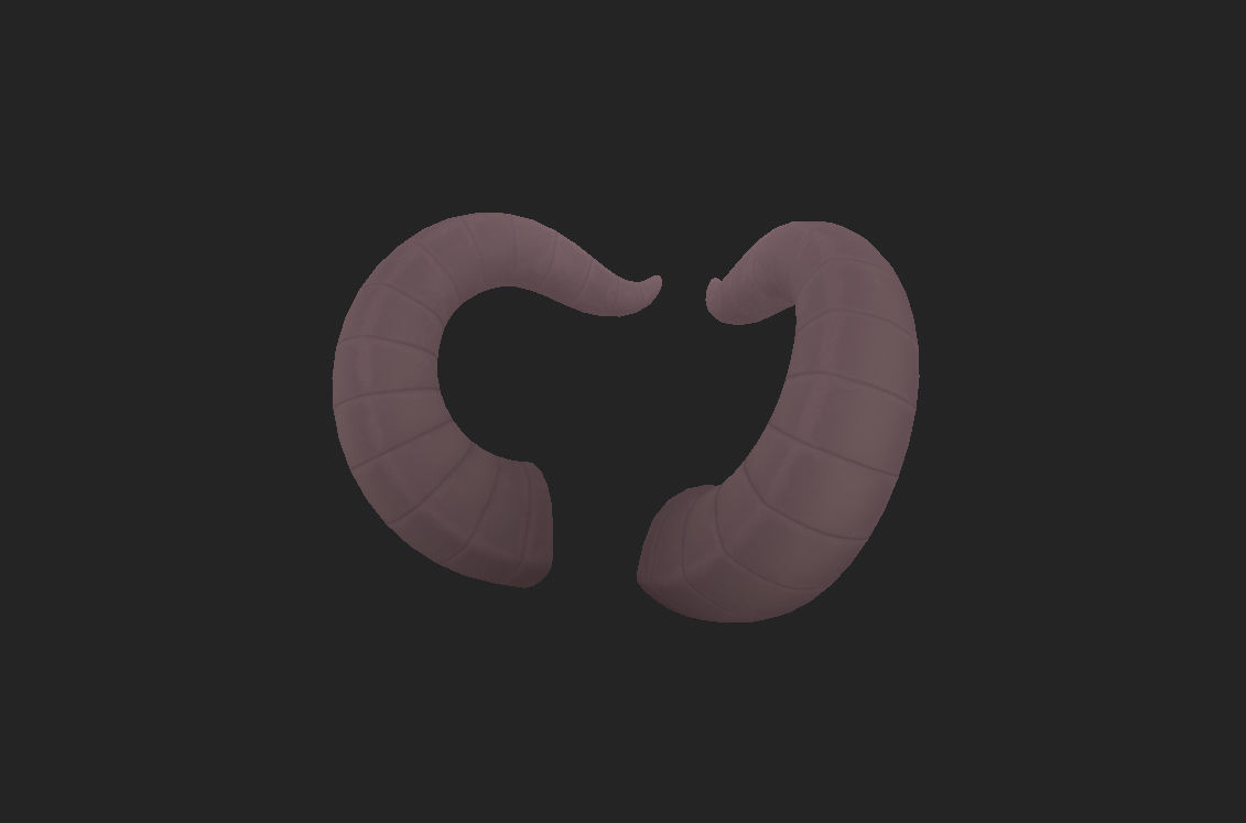 Demon Horn 3D model_6