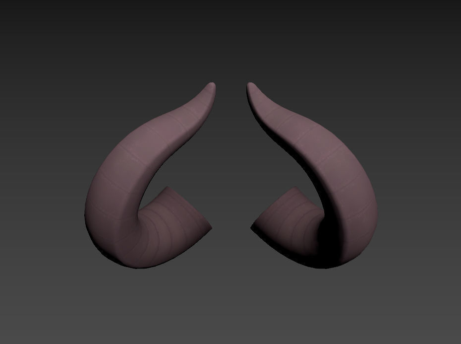 Demon Horn 3D model_19