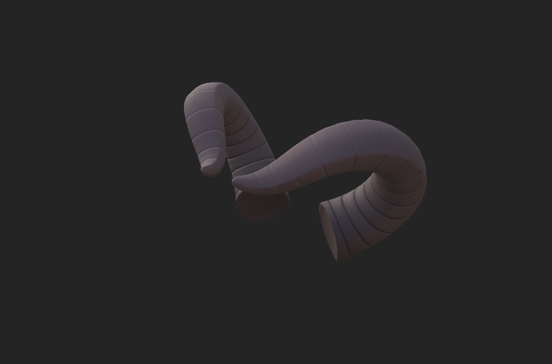 Demon Horn 3D model_10