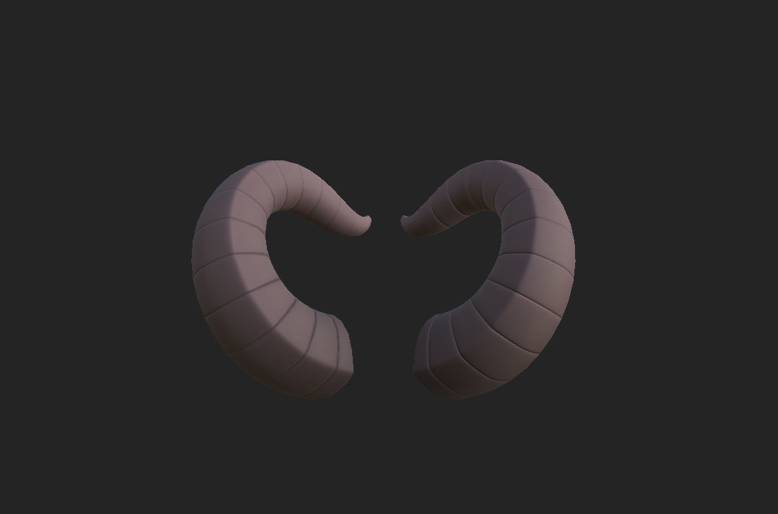 Demon Horn 3D model_12