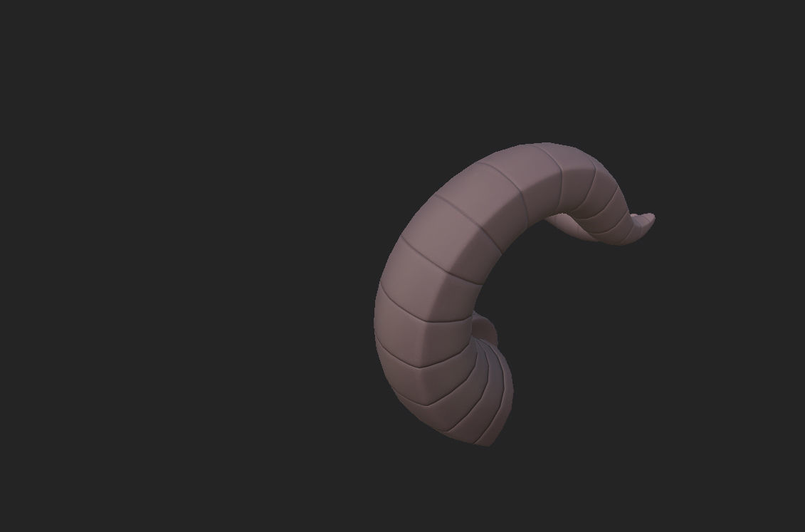 Demon Horn 3D model_8