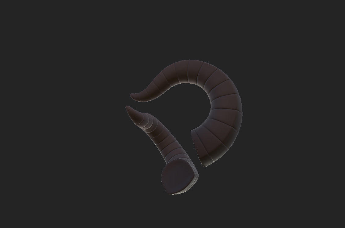 Demon Horn 3D model_11