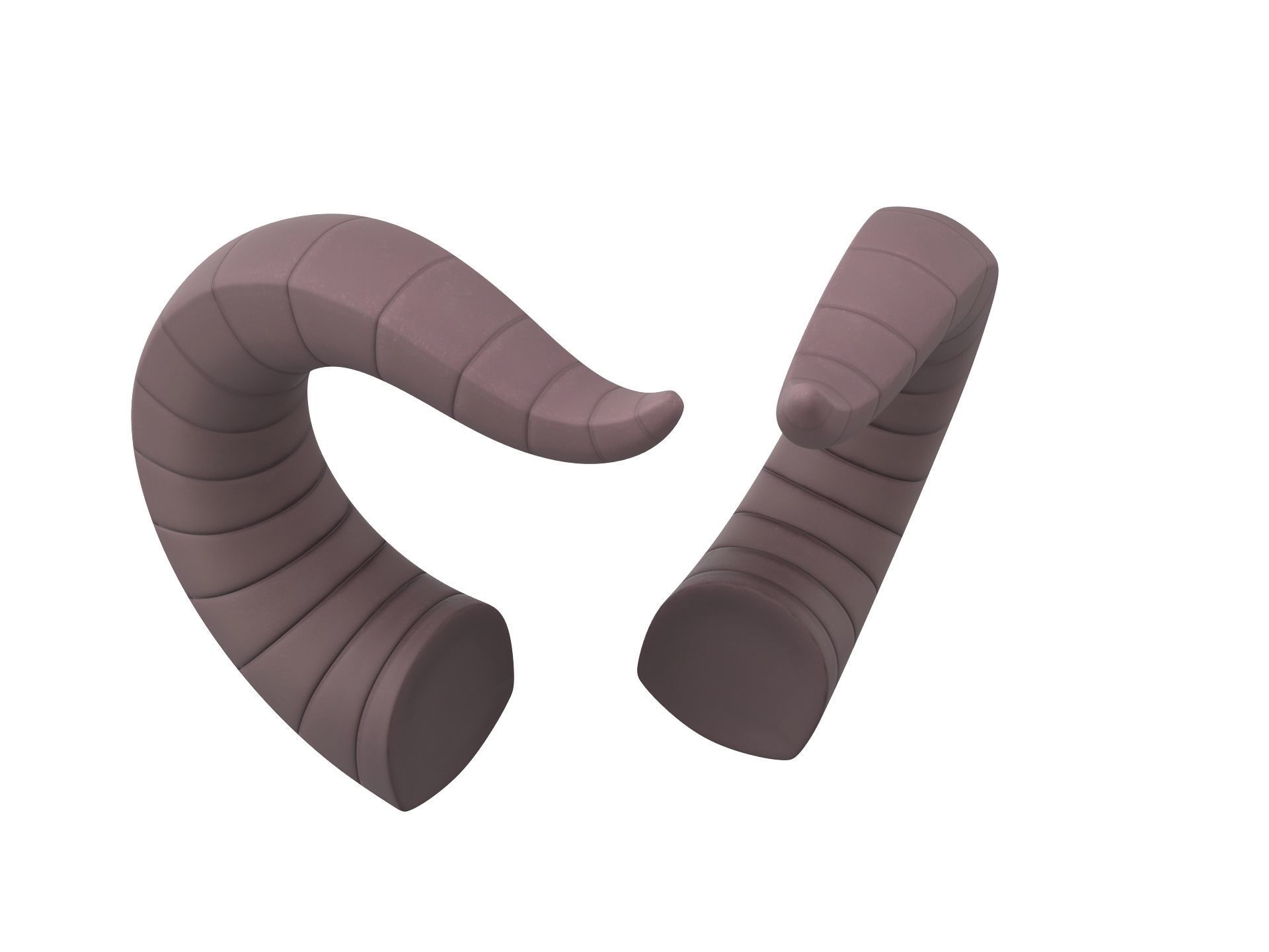 Demon Horn 3D model_3