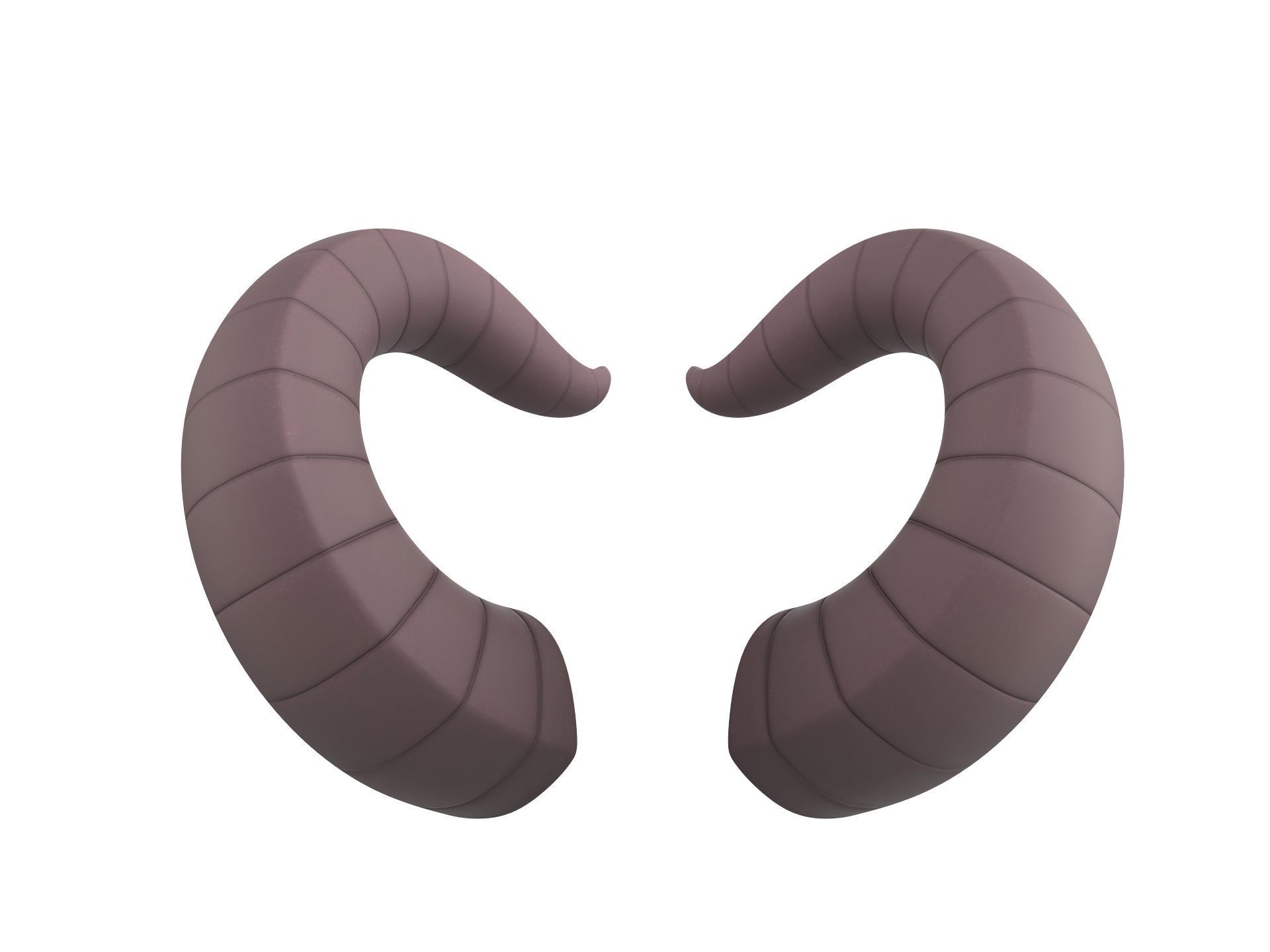Demon Horn 3D model_1
