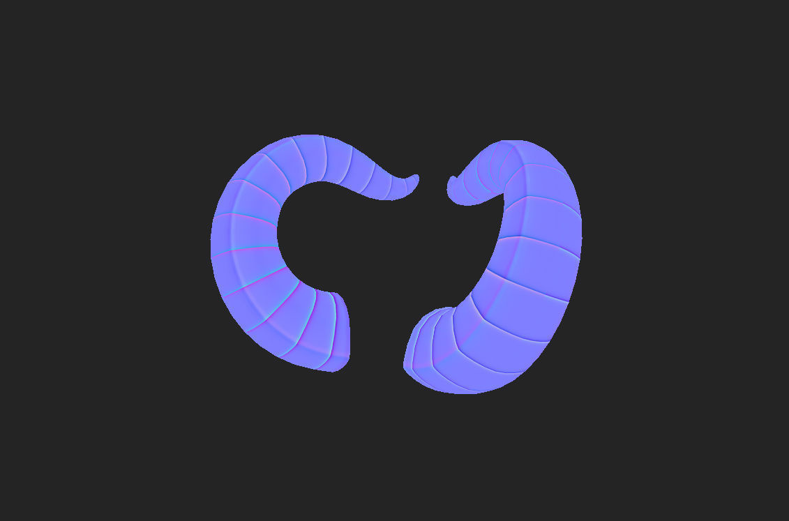 Demon Horn 3D model_7