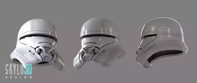 Jet Trooper Life size helmet 3D print ready STL