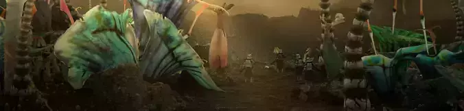 Star wars sci-fi Felucia stuff Low-poly 3D model