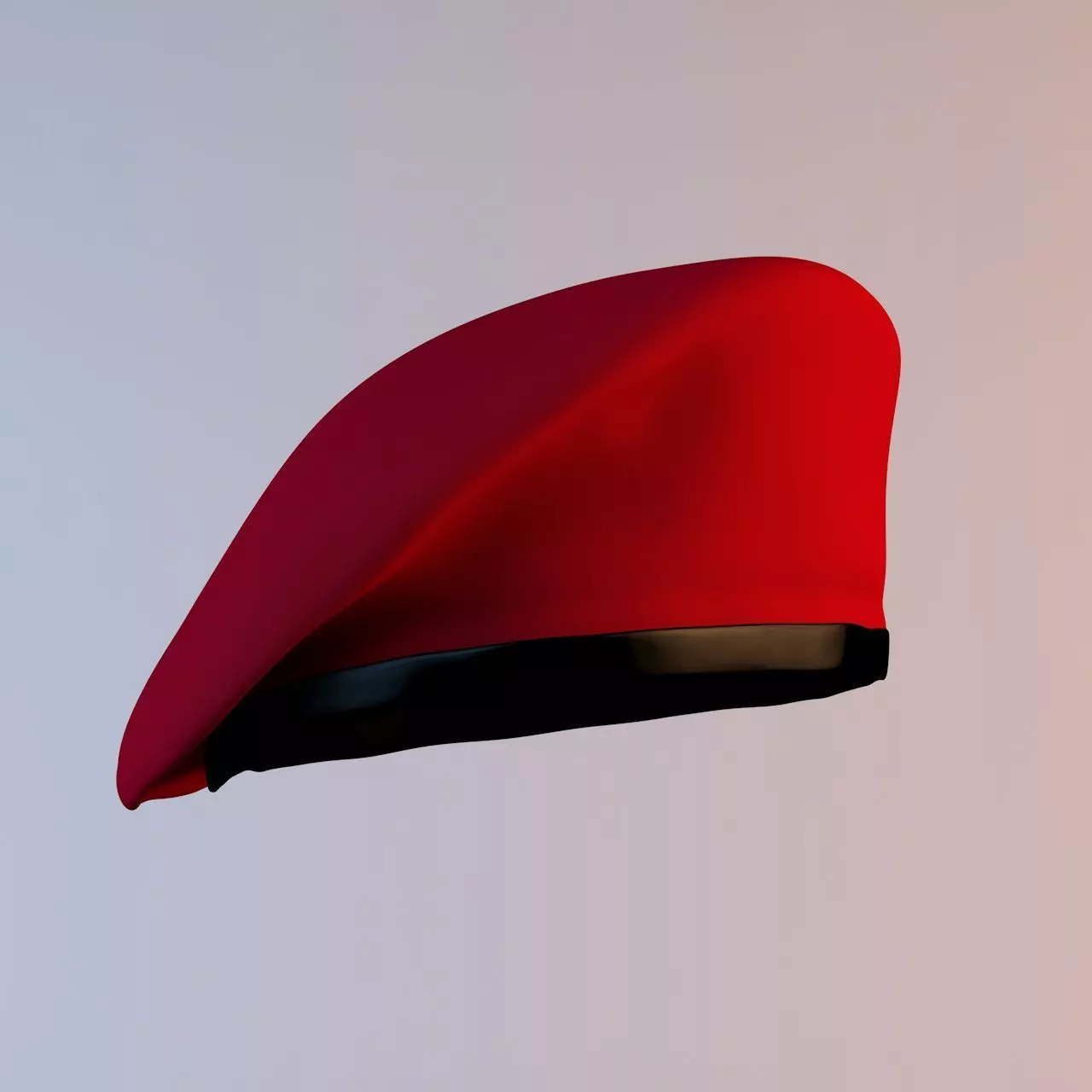 Beret Package 3D model_0