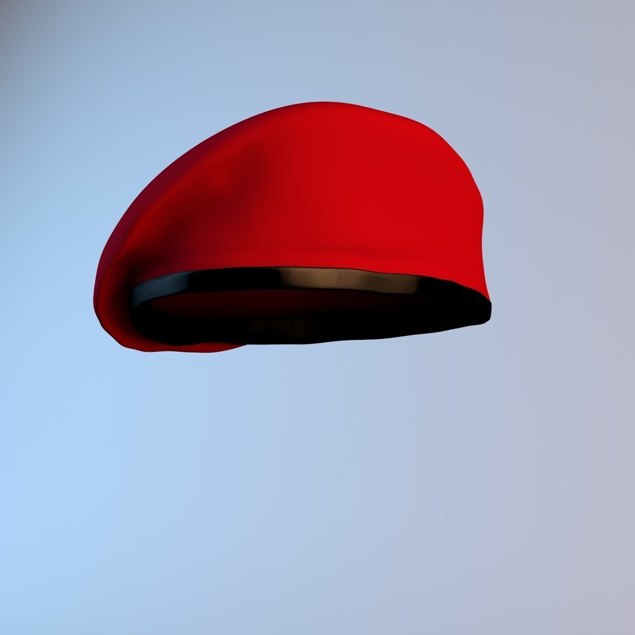 Beret Package 3D model_1