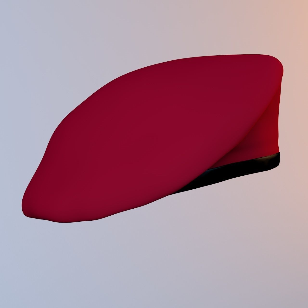 Beret Package 3D model_2