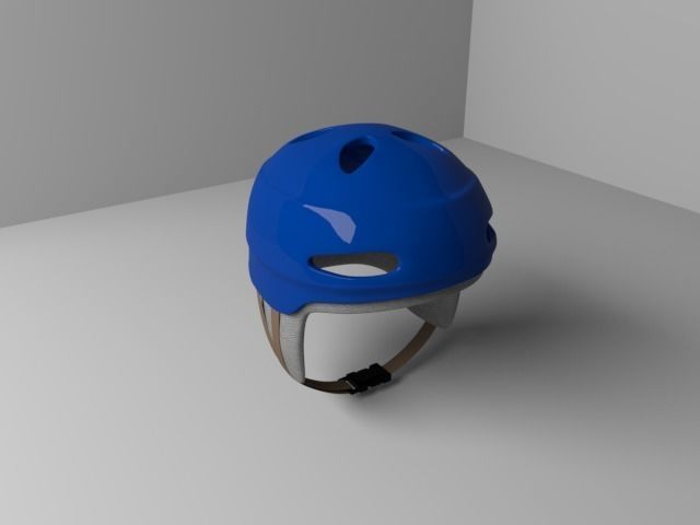 Helmet hockey 3D model_2