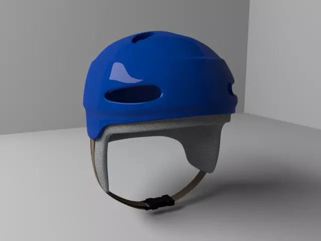 Helmet hockey 3D model_0
