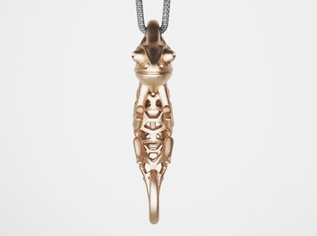 Chameleon Pendant 3D print model_2