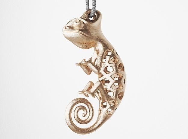 Chameleon Pendant 3D print model