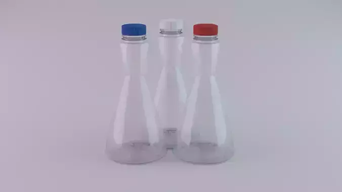 Plastic Bottle 3D Model 3D model