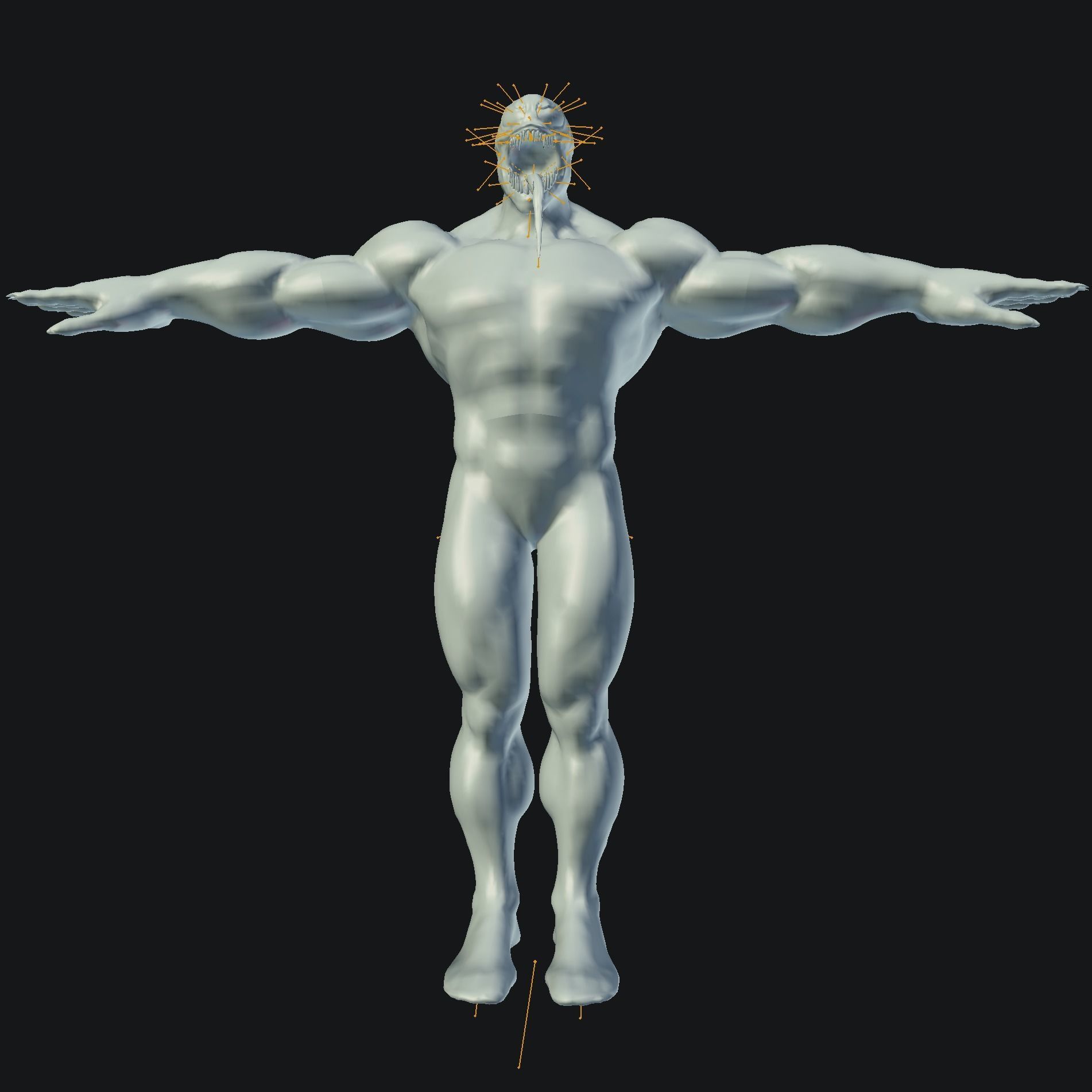 venom marvel  Low-poly 3D model_3