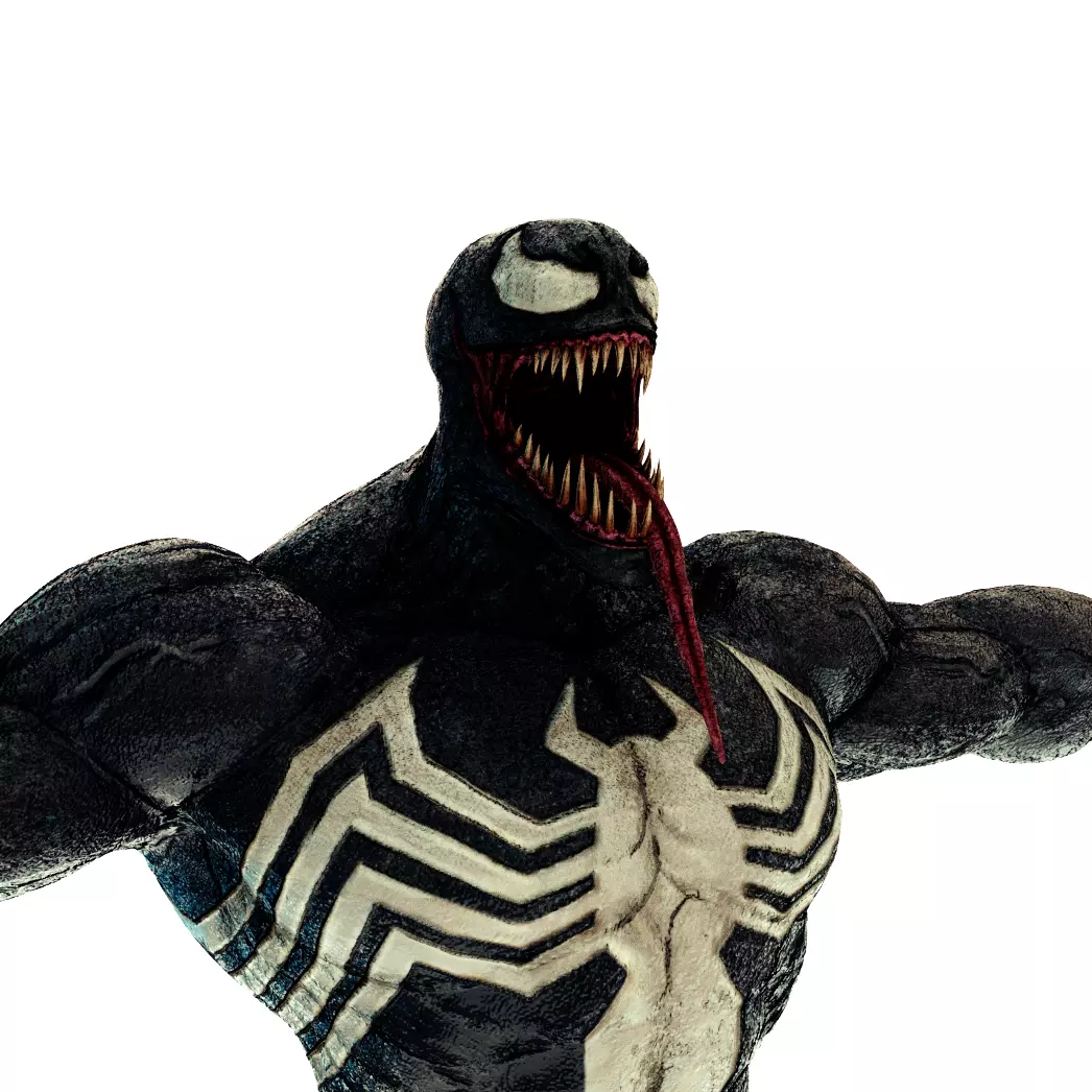 venom marvel  Low-poly 3D model_0