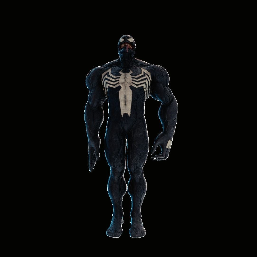 venom marvel  Low-poly 3D model_4