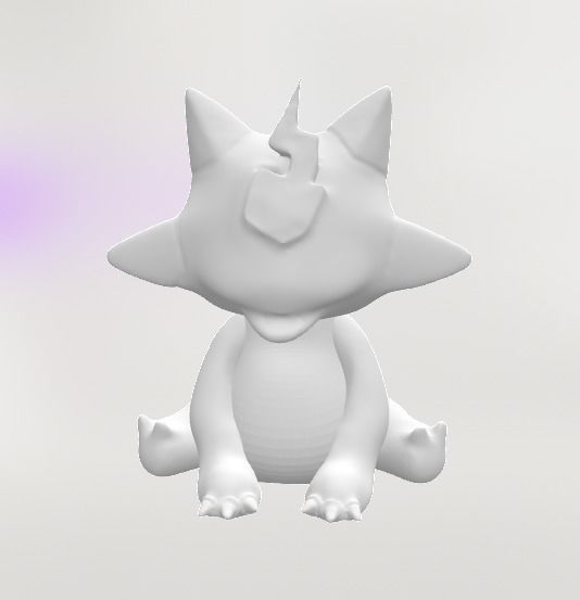 Pokemon - Toxel 3D print model_1