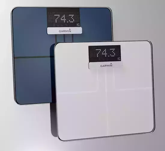 Garmin Index Smart Scale Low-poly 3D model