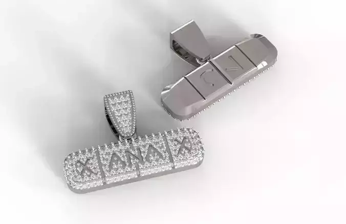 Xanax pill pendant
